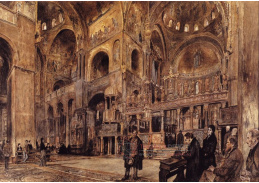 VALT 95 Rudolf von Alt - Interier baziliky Svatého Marka v Benátkách