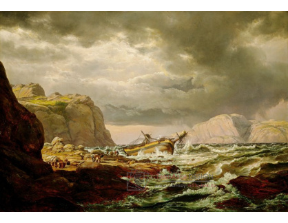 SO XIV-354 Johan Christian Dahl - Ztroskotání na pobřeží Norska