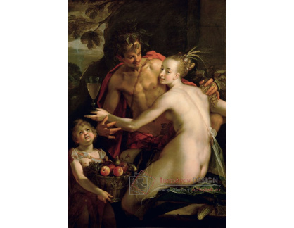 SO XVII-385 Hans von Aachen - Bacchus, Ceres a Amor
