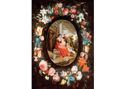 KO II-60 Jan Brueghel - Věnec z květin obklopující svatou rodinou