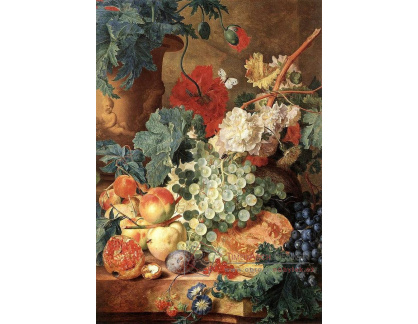 VKZ 166 Jan van Huysum - Zátiší s květinami a ovocem