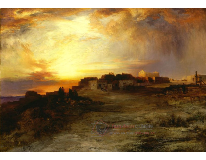 KO VI-404 Thomas Moran - Vesnice při západu slunce