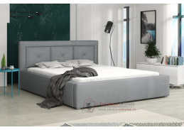MIRABEL PLUS, čalouněná postel 180x200cm, látka světle šedá