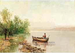 A-5336 Emilie Mediz-Pelikan - Rybář u jezera Starnberg