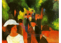 A-6067 August Macke - Promenáda s dívkou v bílém