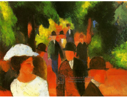 A-6067 August Macke - Promenáda s dívkou v bílém