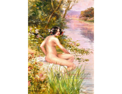A-8524 Raymond Allegre - Koupající se u řeky