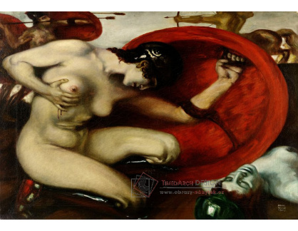 DDSO-3423 Franz von Stuck - Zraněná Amazonka