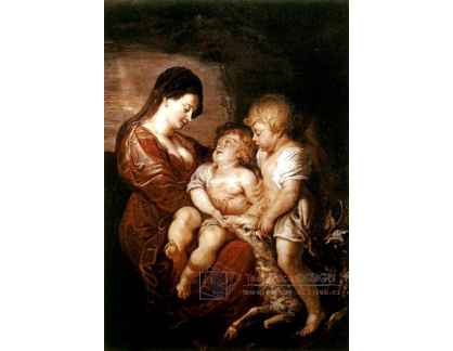 VRU95 Peter Paul Rubens - Panna s dítětem a dítětem Janem Křtitelem