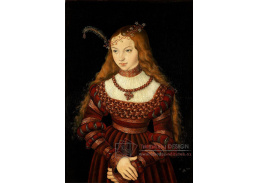 VlCR-208 Lucas Cranach - Portrét princezny Sibylle z Cleve