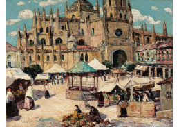 KO III-115 Ernest Lawson - Tržní náměstí v Segovia ve Španělsku