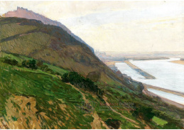 A-628 Carl Moll - Pohled na Dunaj
