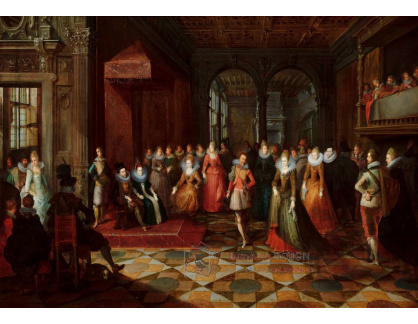 DDSO-3401 Frans Francken - Taneční scéna u soudu v Bruselu