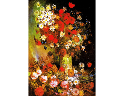 R2-514 Vincent van Gogh - Váza s chrpami a máky, pivoňkami a chryzanténami