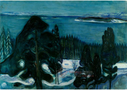 VEM13-134 Edvard Munch - Zimní noc