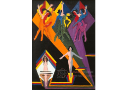 VELK 74 Ernst Ludwig Kirchner - Tančící dívky v barevných paprscích