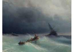 VR-375 Ivan Konstantinovič Ajvazovskij - Vrak na rozbouřeném moři