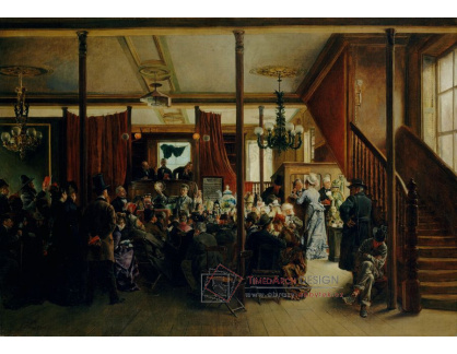 DDSO-2167 Ignacio de Leon y Escosura - Aukční prodej v Clintonově sále, New York 1876