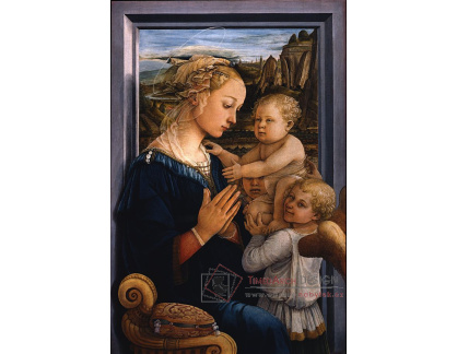 VSO 294 Filippo Lippi - Madonna a dítě se dvěma anděly