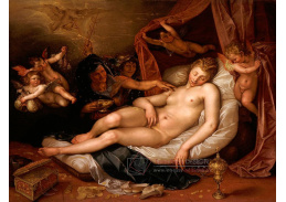 KO III-168 Hendrick Goltzius - Spící Danae čeká na Jupitera