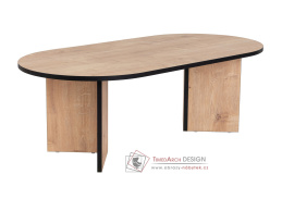 SABLE, konferenční stolek 119x60, dub sapphire / černá