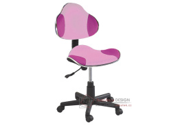 Q-G2, kancelářská židle, látka růžová
