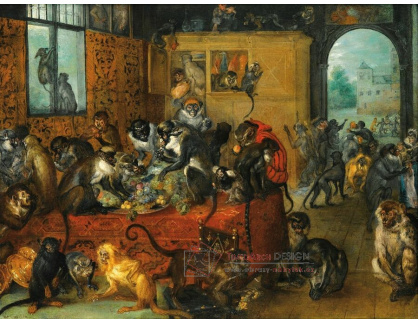 A-7003 Jan Breughel - Hodující opice