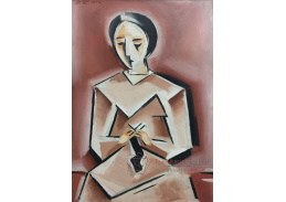 A-8507 Josef Čapek - Žena pletouci punčochy