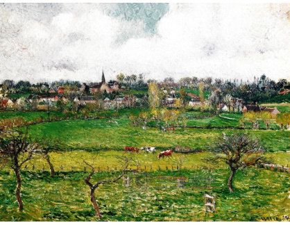 VCP-369 Camille Pissarro - Pohled na Bazincourt