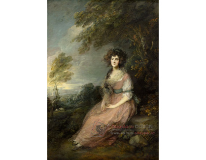 PORT-503 Thomas Gainsborough - Portrét paní Sheridan