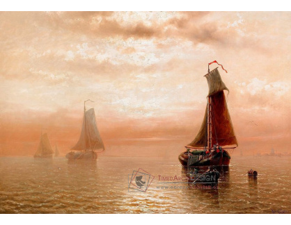 SO IV-100 Auguste Musin - Západ slunce nad mořem