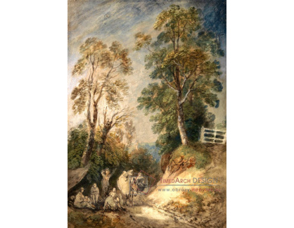 KO V-278 Thomas Gainsborough - Krajina s odpočívajícími postavami