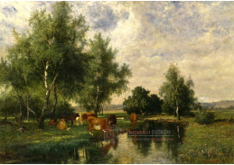 A-7334 Edvard Bergh - Letní krajina v Blekinge