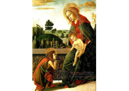 VR17-10 Sandro Botticelli - Madonna s děťátkem a svatý Jan Křtitel