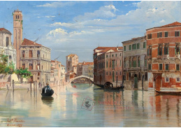 DDSO-1516 Antonietta Brandeis - Grand Canal s výhledem na San Geremia a Palazzo Labia v Benátkách