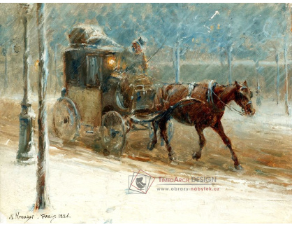 SO IV-222 Nils Kreuger - Zimní scéna s kočárem