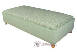 NEPTUN, čalouněná postel s načalouněná matrací 90x200cm, výběr provedení