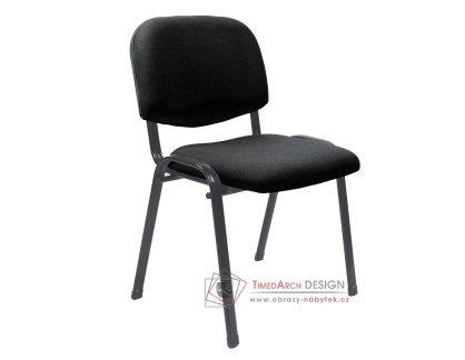 ISO 2 NEW, konferenční židle, černá / látka černá