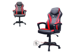 KA-Y209 RED, herní židle, ekokůže červená + černá