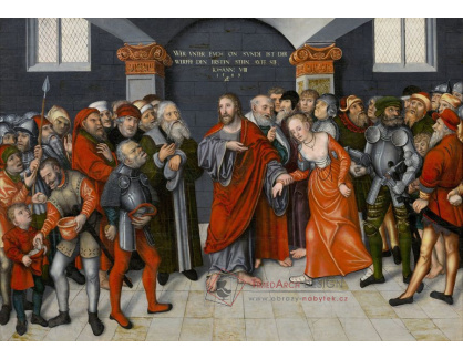 A-4371 Lucas Cranach - Kristus a cizoložnice