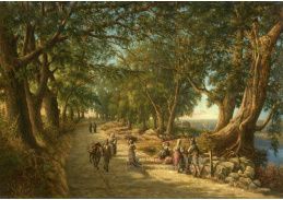 A-7497 Johann Georg Grimm - Středomořská silniční scéna