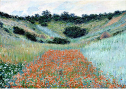 VCM 167 Claude Monet - Makové pole v Hollow poblíže Giverny