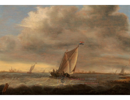 DDSO-1843 Pieter Coopse - Rybářské lodě u pobřeží