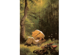 VSO 1215 Carl Spitzweg - Malíř v lese pod deštníkem