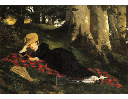 SO XI-95 Gyula Benczúr - Žena odpočívající v lese