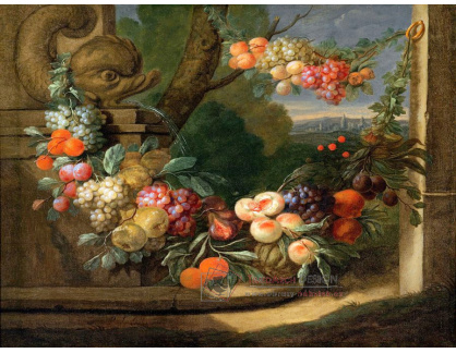 KO III-194 Jan Pauwel Gillemans - Zátiší s ovocem a fontánou