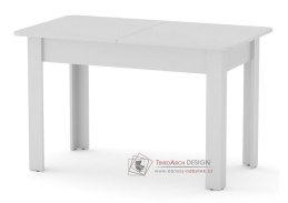 ARESTIN, jídelní stůl rozkládací 120-160x70cm, bílá