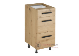 LANGEN, dolní skříňka D40S3, dub artisan