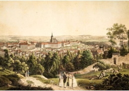 A-615 Carl August Richter - Pohled na Hradčany z jihozápadu