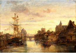 A-700 Charles Euphrasie Kuwasseg - Motiv z Amsterdamu